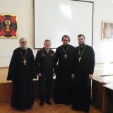 Состоялась рабочая встреча по вопросам сотрудничества между Семинарией и Военной академией ВПВО